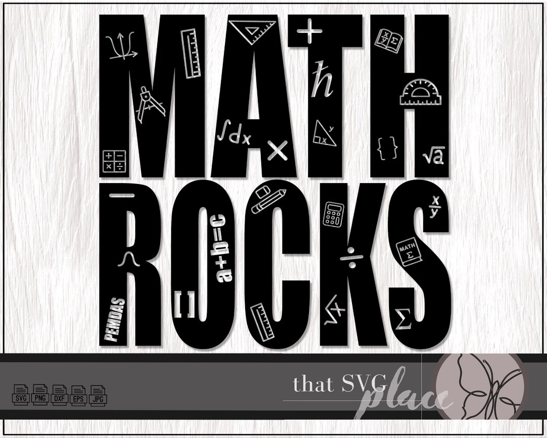 Math Teacher SVG, Math SVG, Teacher SVG Cricut Cutting File Silhouette ...