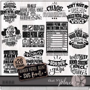 Border Patrol SVG, Border Patrol PNG Bundle, Zoll- und Grenzagent SVG, Peace Flagge