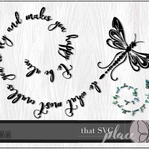 Libelle SVG PNG-Dateien für Cricut Silhouette Glowforge Schneidedatei