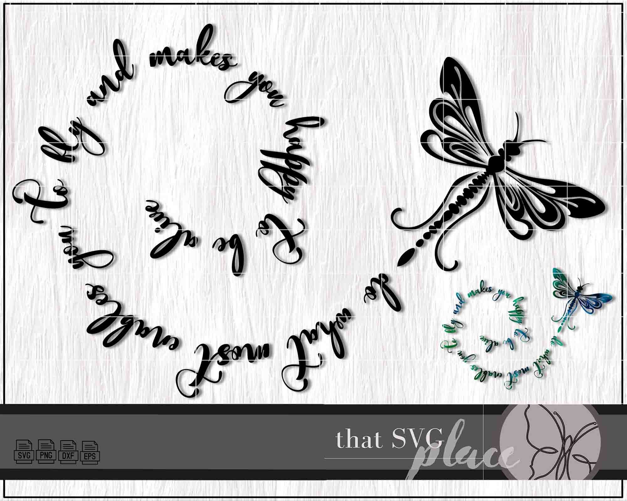 Dragonfly SVG PNG Files for Cricut Silhouette Glowforge Cutting File - Etsy