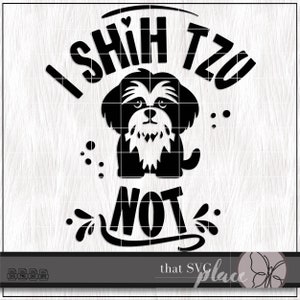 Shih Tzu SVG PNG Clipart, razza di cane Svg, Shih Tzu mamma Svg, cane Svg, Cricut Cut File Download digitale