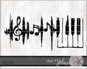 Music Notes SVG, Piano SVG, Music Teacher SVG, Music Svg, Cricut Cutting File Silhouette, Glowforge Digital Download