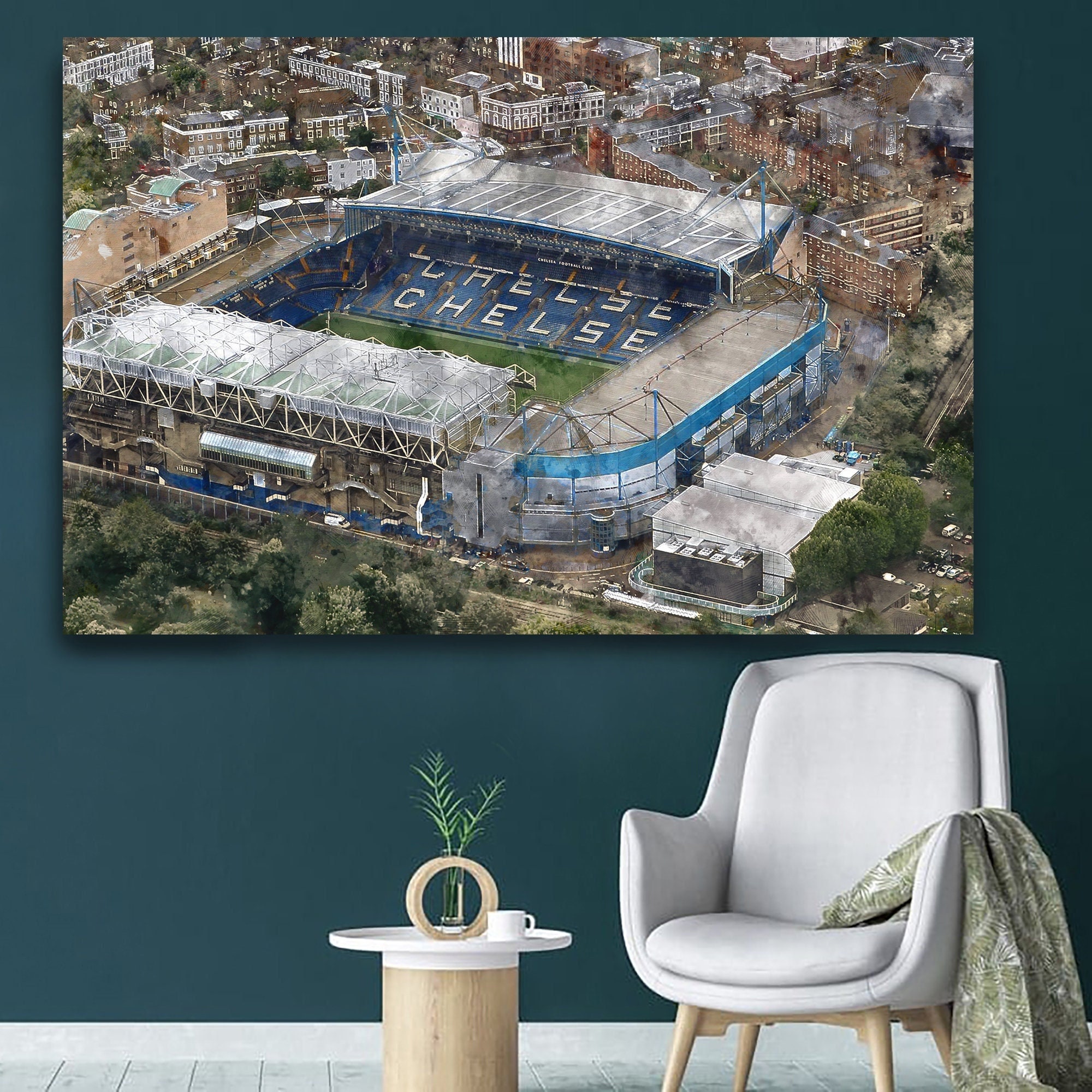 Chelsea FC Art Print Nutty CFC the Blues Stamford 