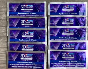 Professionelle Teeth Whiten Strips | Zahnweiß-Streifen | 3D-Zahnweißstreifen | UK Verkäufer | Beliebt