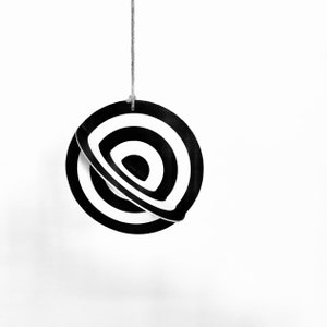 Knutsel sjabloon zwart-wit DIY hanger voor mobiel cirkel contrast kaarten 3D Montessori afdrukbare baby pasgeboren activiteit ontwikkeling