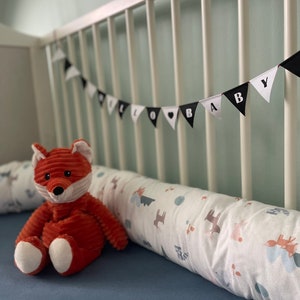 Hola bebé cadena de banderines I guirnalda I colgante I Plantilla de artesanía Montessori con instrucciones l tarjetas de contraste blanco negro I DIY