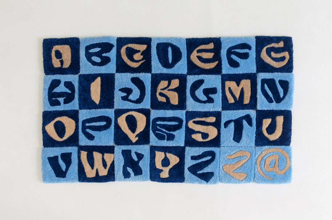 Mini Alphabet Letter Rugs - Etsy
