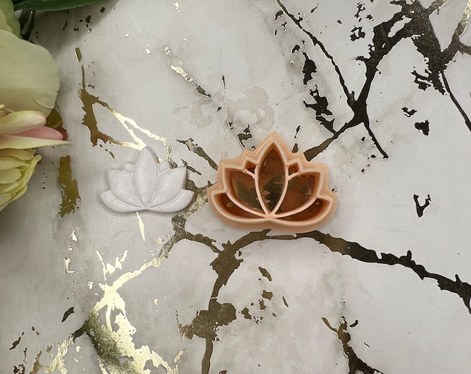 Clay cutters Lotus 1| Polymer clay cutters| Clay tools| Earrings cutters| Jewellery tools| Ceramic cutters