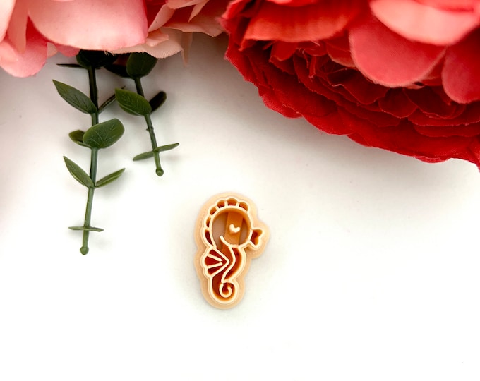 Seahorse 2 clay cutters| Polymer clay cutters| Clay tools| Ceramic tools