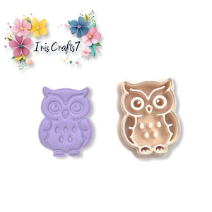 Owl 11 Polymer Clay Cutter - Ceramic tools - Earrings Making