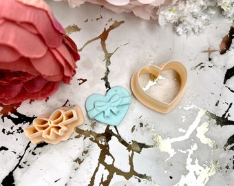 Heart Chocolate Box Polymer Clay Cutters | Earring Making Tools | Handmade Jewelry Supplies