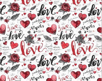 Valentine Love Text Polymer Clay Transfer Paper for Earrings Jewelry