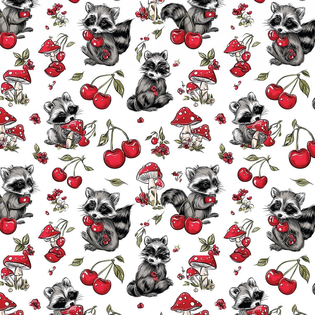 Raccoon Image Transfer Paper for Polymer Clay Earring Making, Craft ...