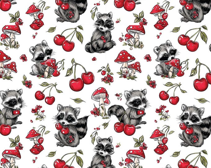 Raccoons 1 image transfer paper _ Earring making_ Magic transfer paper_ Water soluble paper