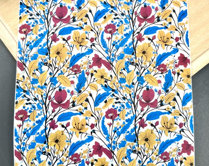 Flowers 18 image transfer paper_ Clay tools_ Earring making_ Magic transfer paper_ Water soluble paper