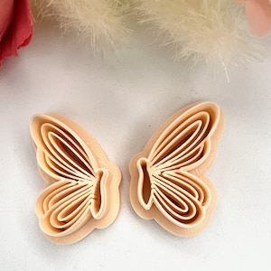 Butterfly Wings Polymer Clay Cutters – Earring Making Tools – DIY Jewelry Supplies – Handmade PLA Clay Cutter Set for Crafters