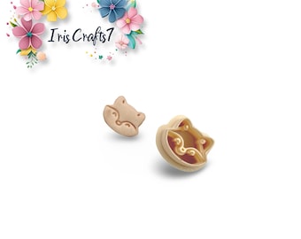Fox Stud Polymer Clay Cutters – Cute Woodland Animal Earring Tool – DIY Jewelry Supplies – PLA Clay Cutter for Earrings
