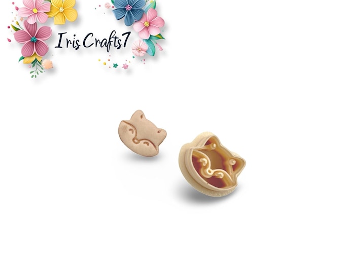 Fox Stud Polymer Clay Cutter - Earring Making