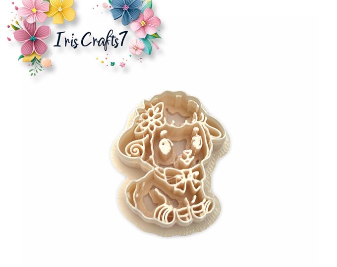 Sheep with Bow Polymer Clay Cutter - Animal Earring Shape – DIY Jewellery Tool