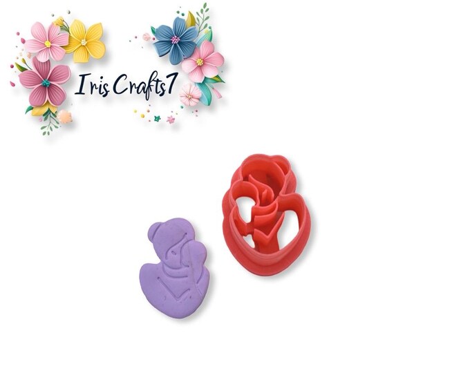 Mother's day 3 Polymer Clay Cutter - Earrings Making - Ceramic tools