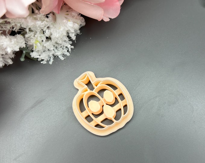 Polymer clay cutter Pumpkin 4_ Halloween Jewellery_ Ceramic tools_ Earring Making_ Clay Cutters