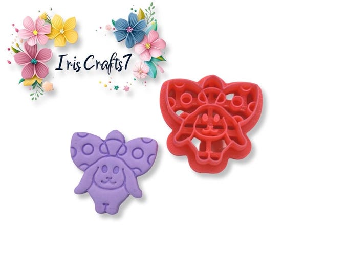 Bunny Ladybug Polymer Clay Cutters - Earrings Making - Ceramic Tools