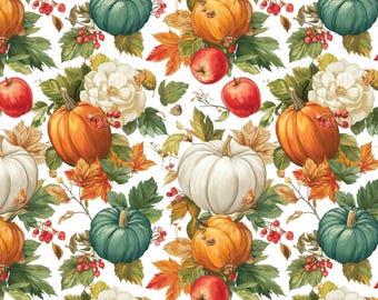 Pumpkin 8 Image Transfer Paper for Polymer Clay Earrings – Fall Craft Supply – Water Soluble Design Sheet for DIY Jewelry Making