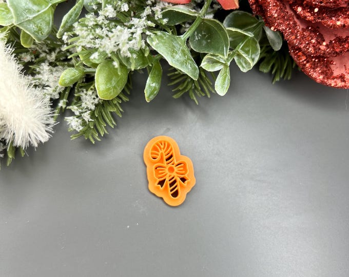 Candy with Bow Polymer Clay Cutter - Christmas Jewellery - Ceramic tools - Handmade Earrings