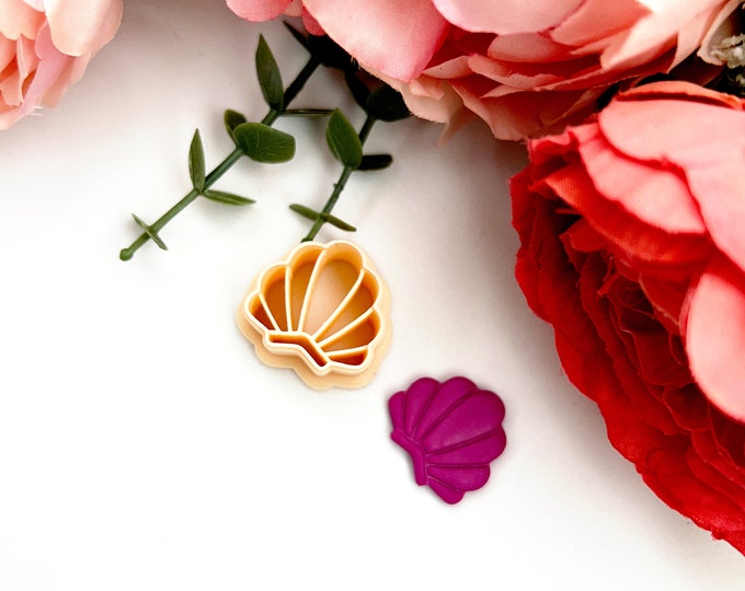 2 Shell clay cutters| Polymer clay cutters| Ceramic tools| Jewellery tools| Clay tools