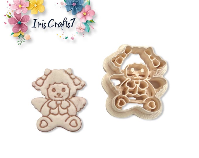 Lamb With Wings Polymer Clay Cutter for Earrings Jewelry Tool