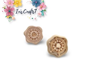 Wax Seal Heart 1 Polymer Clay Cutter - Ceramic tools - Cookie Cutter