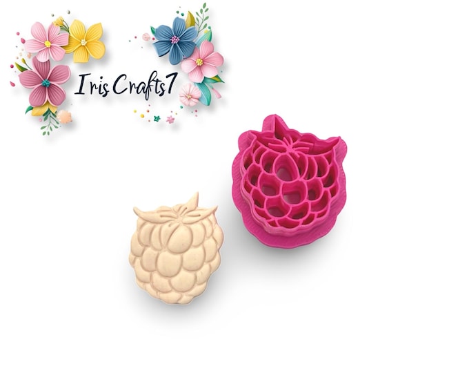Raspberry 2 Polymer Clay Cutters - Handmade Earrings - Ceramic Tools