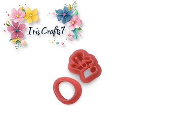 Bunny and Egg Polymer Clay Cutters - Handmade Earrings - Ceramic Tools