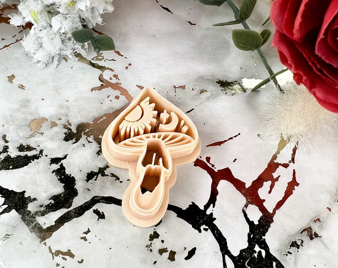 Clay cutters Mushroom 2| Polymer clay cutter/ Polymer clay tools/ Jewellery tools/ Earring making/ Clay tools