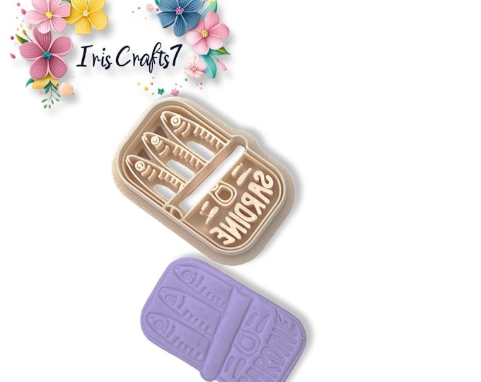 Canned Sardine Polymer Clay Cutter for Jewellery Making