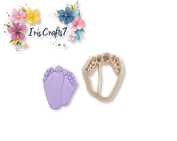Baby Feet Polymer Clay Cutter - Cookie Cutter - Earring Making