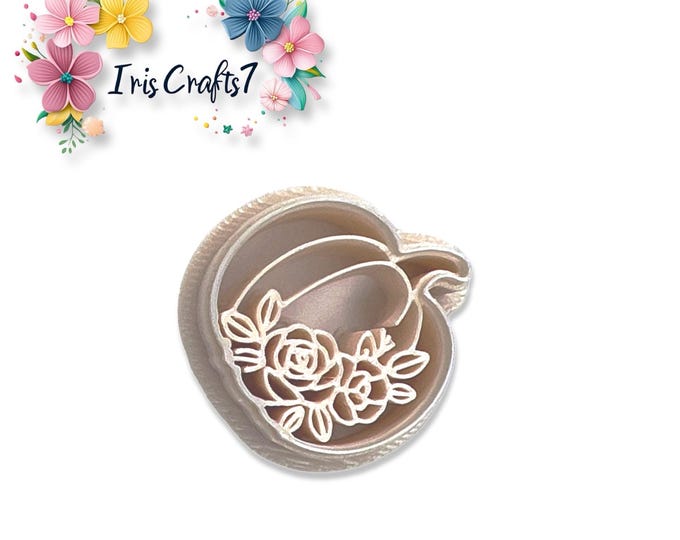 Floral Pumpkin Polymer Clay Cutter – Fall Earring Mold – Autumn Jewelry Tool – Halloween Clay Cutter for Handmade Crafts