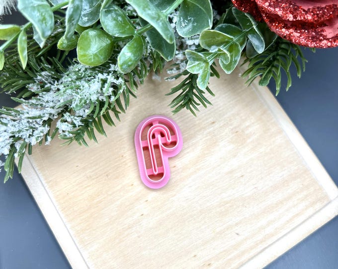 Christmas Candy Outline Polymer Clay Cutters - Handmade Cookie Cutter Earrings for Holiday Crafts & Baking Gifts