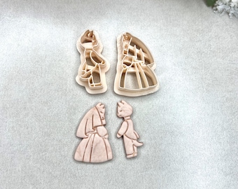 Married Cats Polymer Clay Cutter - Valentine's Earrings - Handmade Jewellery