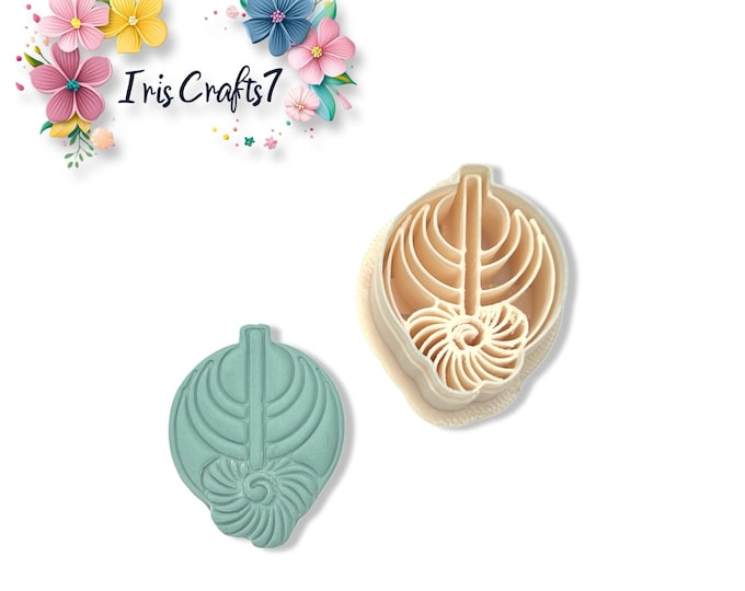 Art Deco Shell Polymer Clay Cutter | Modern Earring Shape | Craft Tool