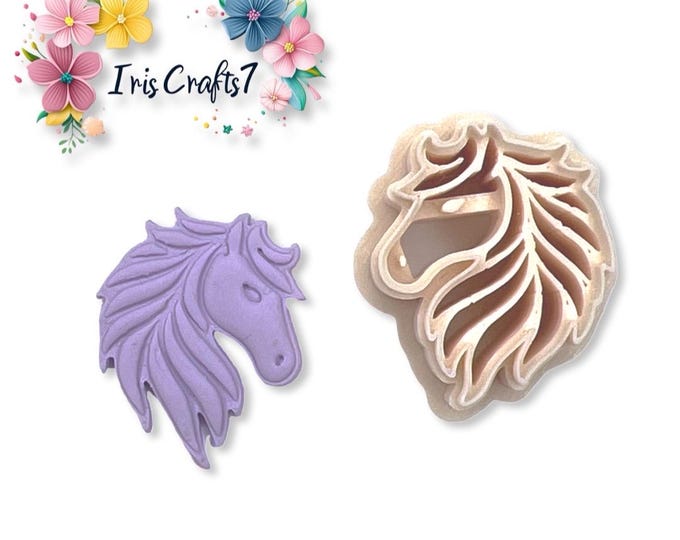 Horse 1 Polymer Clay Cutter - Earrings Making