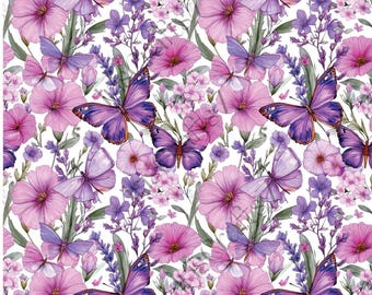 Flowers and Butterfly Image Transfer Paper: Earring Making Supplies