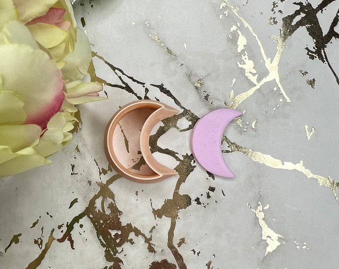 Moon 2 polymer clay cutters / earrings cutters