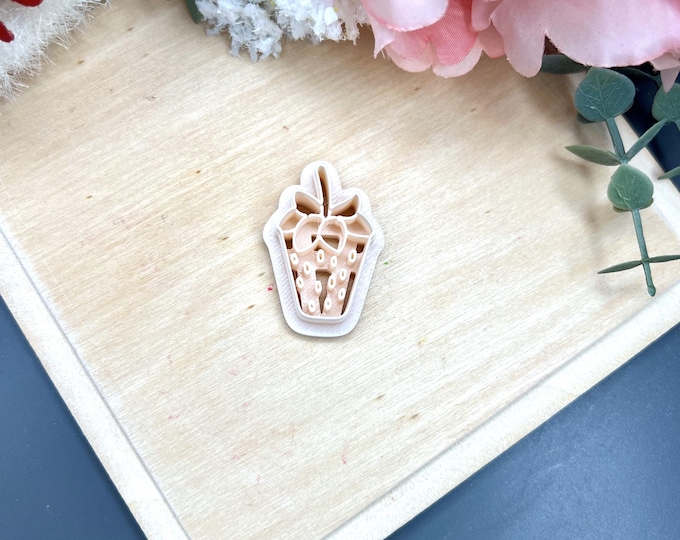 Strawberry 5 Polymer Clay Cutter - Ceramic Tools - Handmade Jewellery