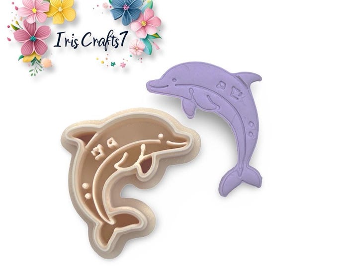 Dolphin Polymer Clay Cutter - Ceramic tools - Summer Earrings Making
