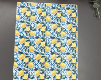 Lemons 3 image transfer paper_ Clay tools_ Polymer clay transfer_ Magic transfer paper