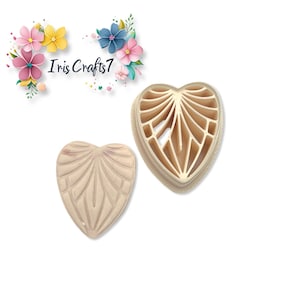 Geometric Heart Polymer Clay Cutter – Intricate Earring Making Tool – Decorative Clay Shape Cutter for Handmade Jewellery & Crafts