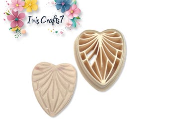 Geometric Heart Polymer Clay Cutter | Valentine Earring Shape | Craft Tool