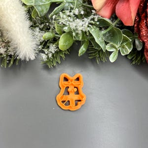 Ghost with Bow Polymer Clay Cutter  - Handmade Halloween Jewelry Tools - Ceramic Earring Mold, Mold for Crafting