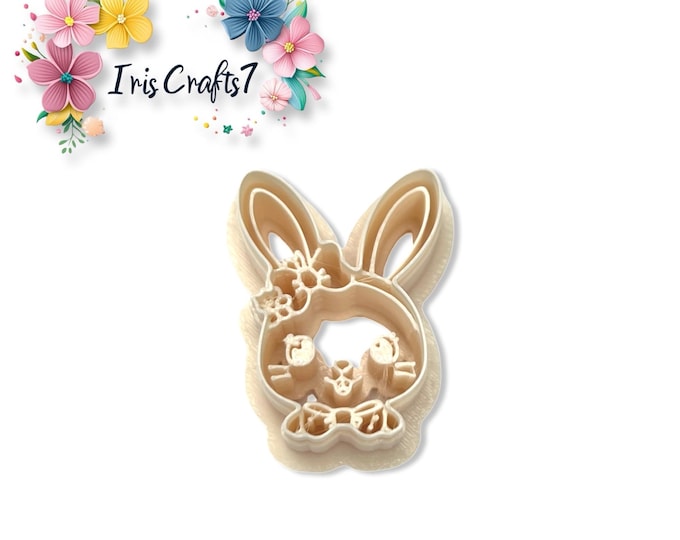 Bunny with Bow Polymer Clay Cutter - Earring Shape – Jewellery Making Tool